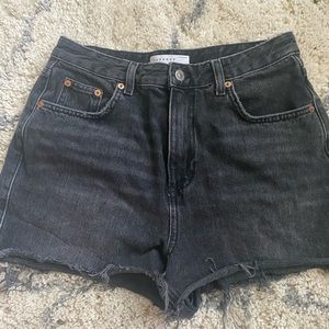Topshop high rise mom shorts